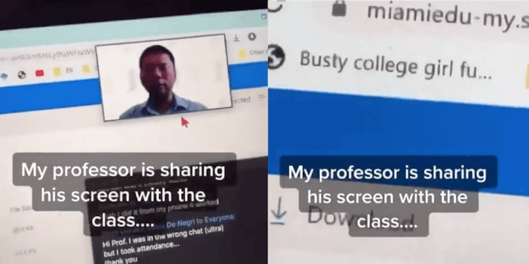 professor fired porn tiktok
