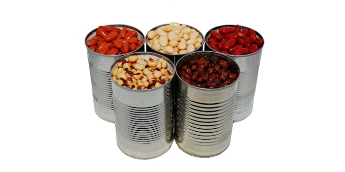 quarantined couple canned beans