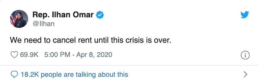 Ilhan-Omar-supports-rent-strike-in-tweet