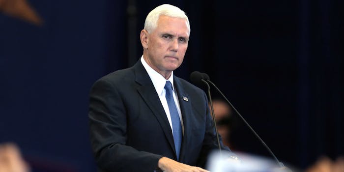 Mike Pence standing at a podium