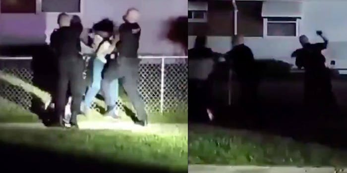 Screengrabs show cops physically assaulting two people in Michigan