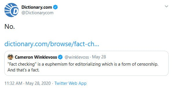 Dictionary Dot Com Winklevoss Fact-Checking