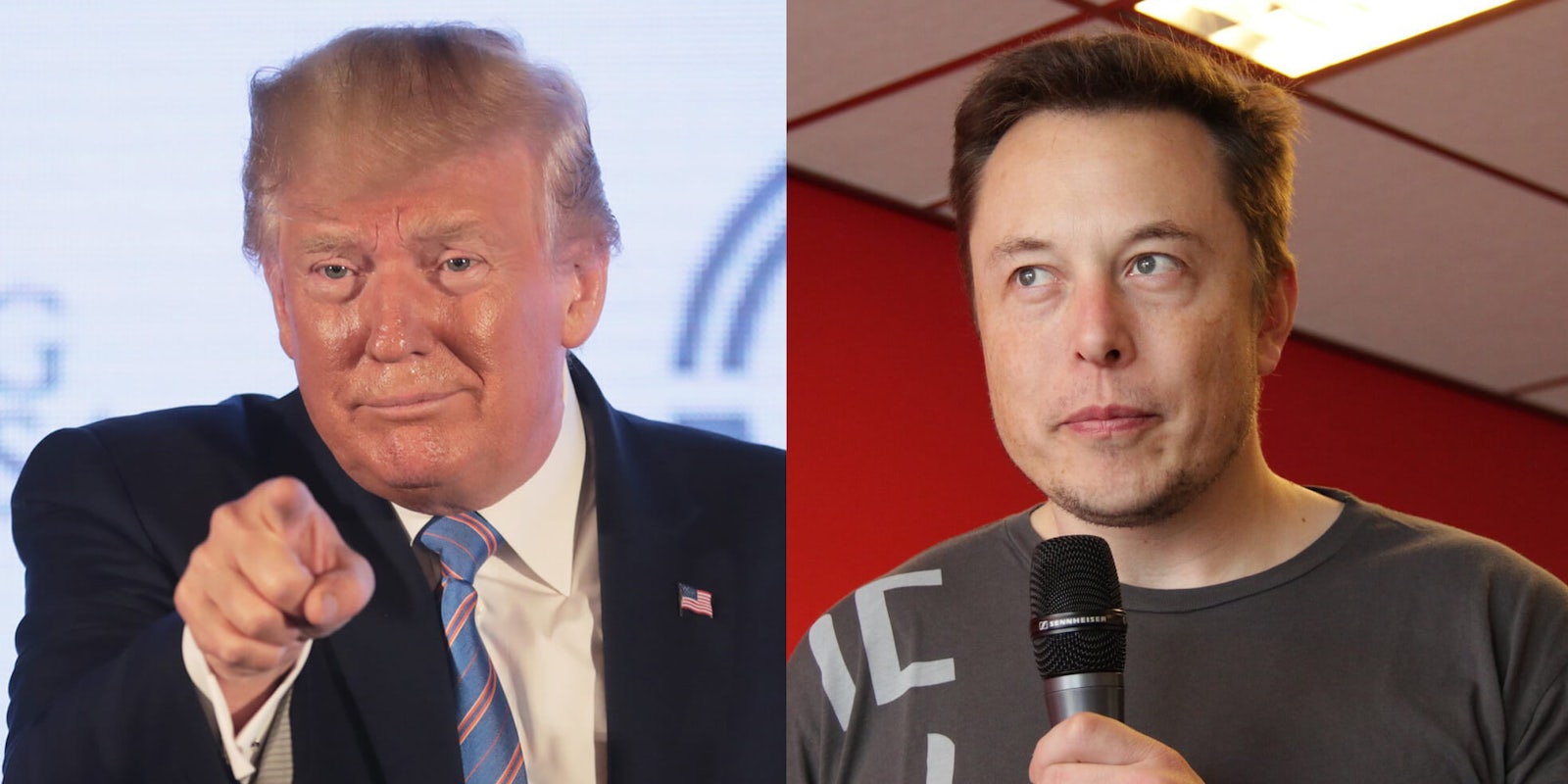 Donald Trump Elon Musk Coronavirus California Tesla Plant