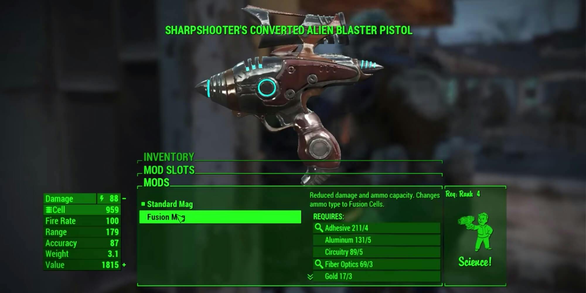 Fallout 4 - alien blaster