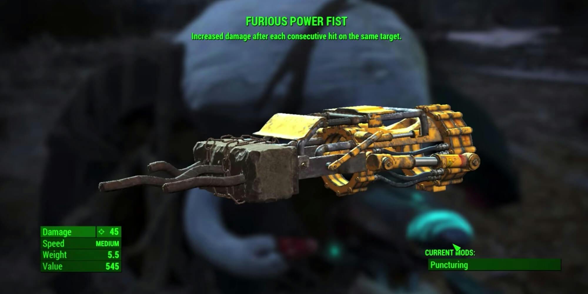 Fallout 4 weapons - Furious Power Fist