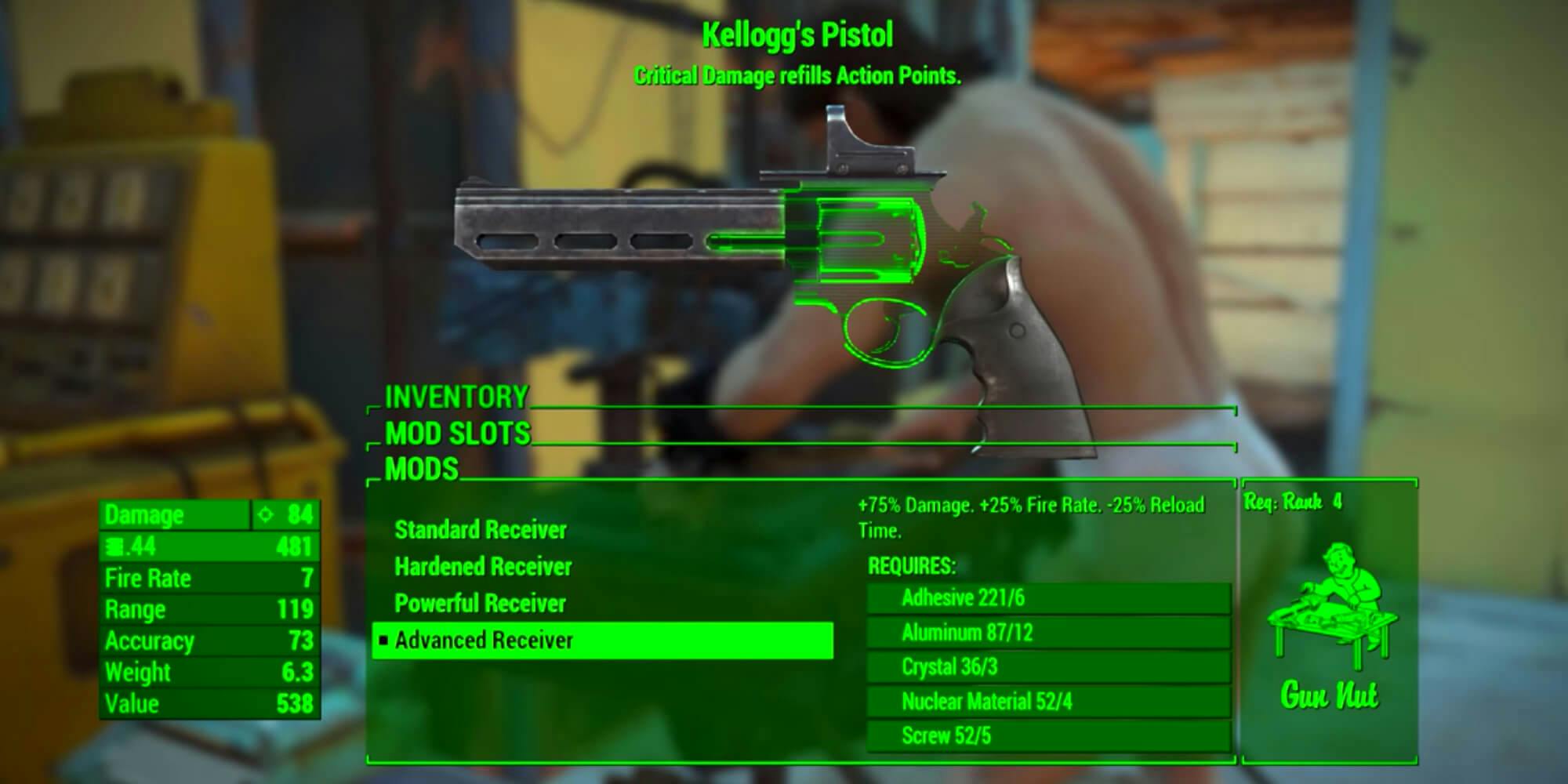 Fallout 4 weapons - Kellog's Pistol