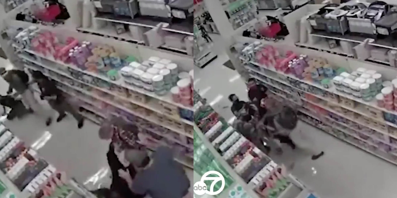 video of brothers fighting target employee's arm