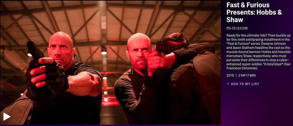 hbomax review - hobbs and shaw