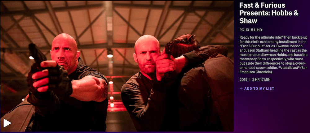 hbomax review - hobbs and shaw