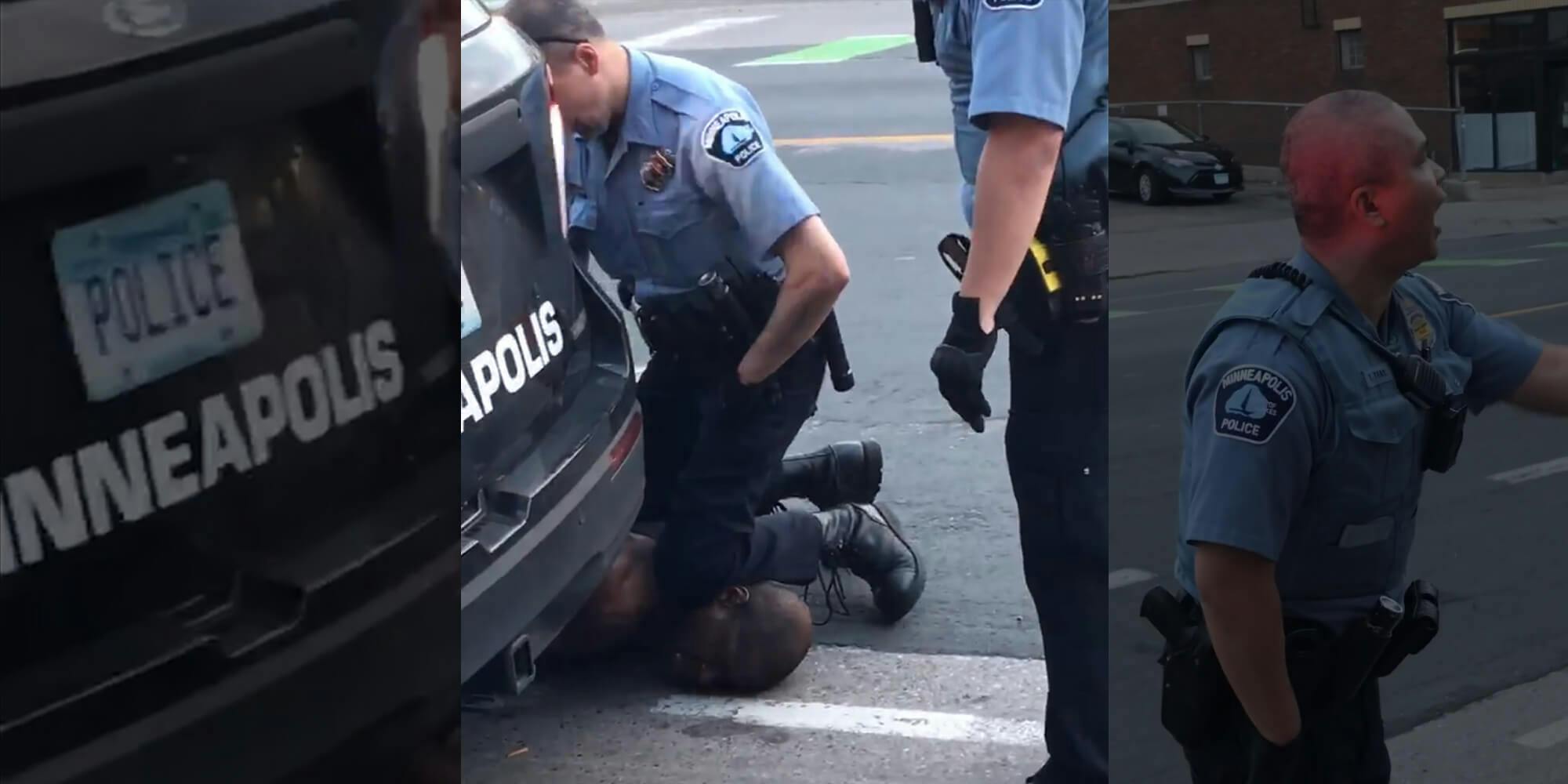 Video Minneapolis Police Officer Kneels On Black Man Who Later Died 6175