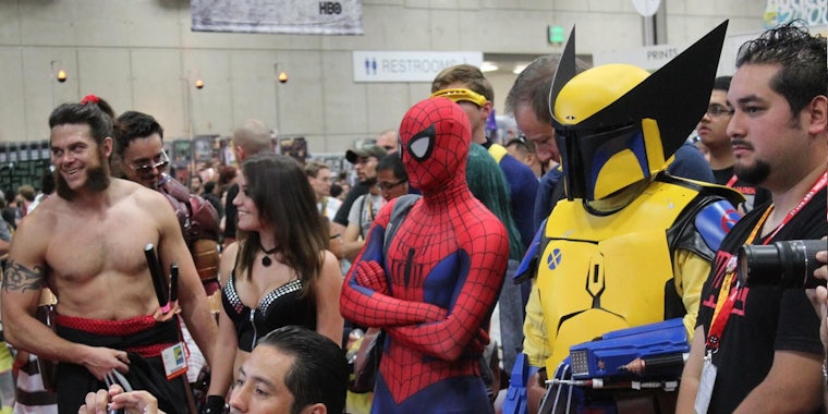 picture of people at a comic-con