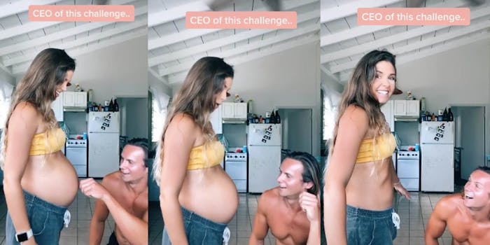 tiktok of mom making her baby 'disappear'