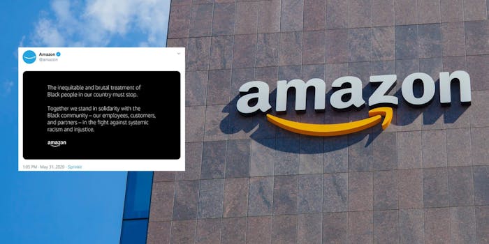 Amazon Protests Statement Twitter