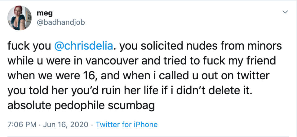 Chris D'elia accusations