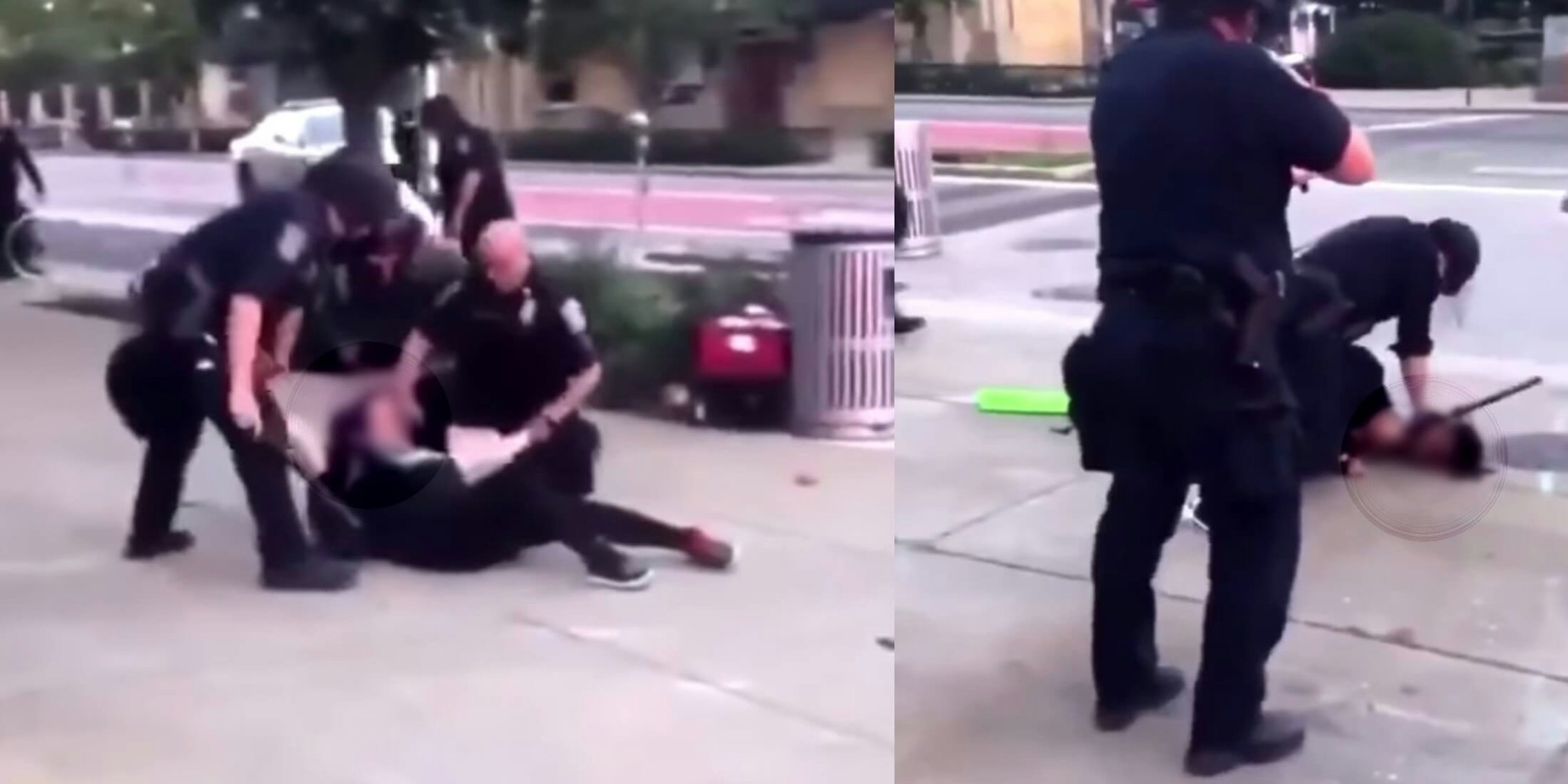 Screenshots show Indianapolis Police assaulting two women