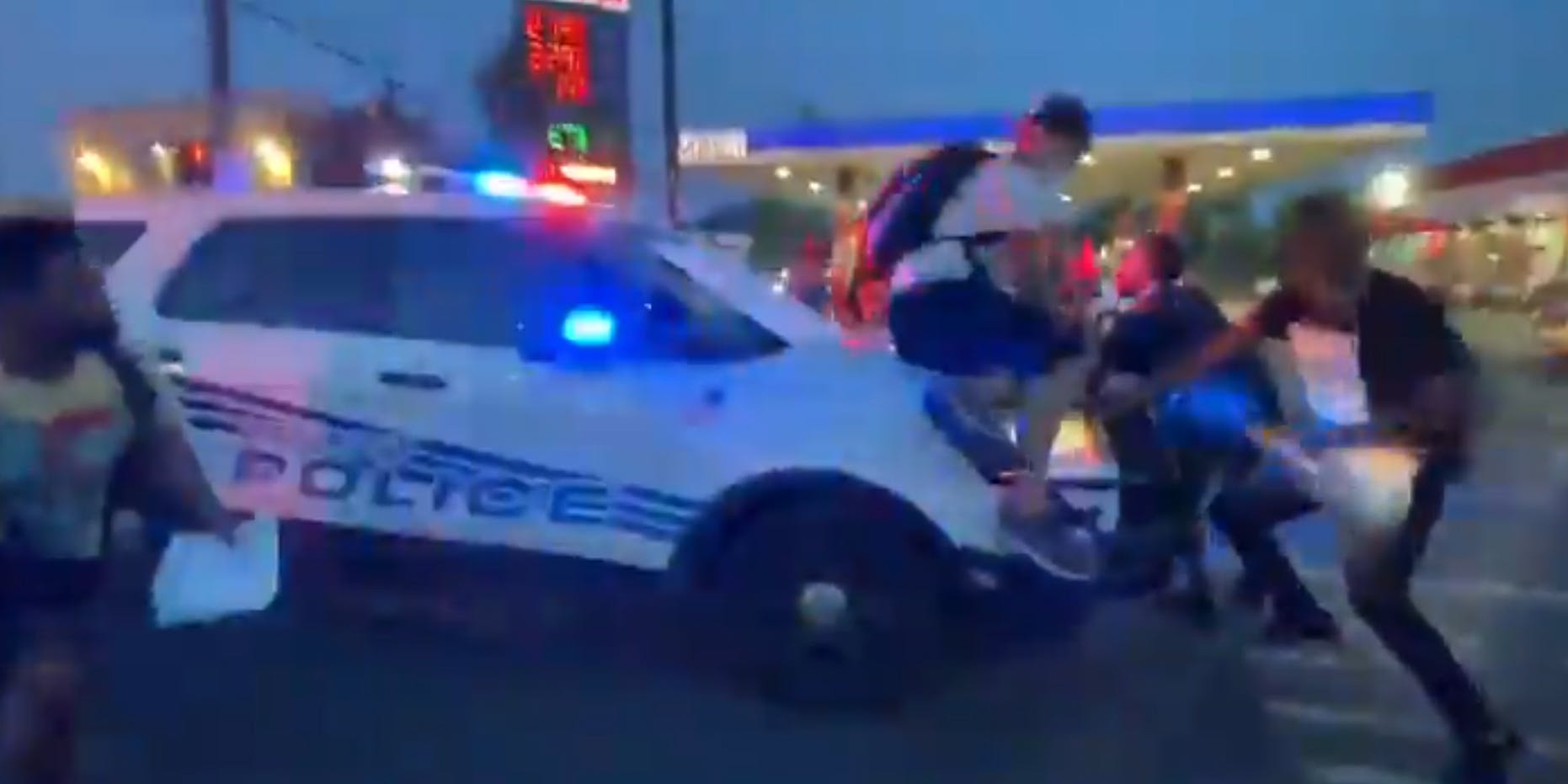 Video Shows Detroit Police Car Driving Into Crowd Of Protesters