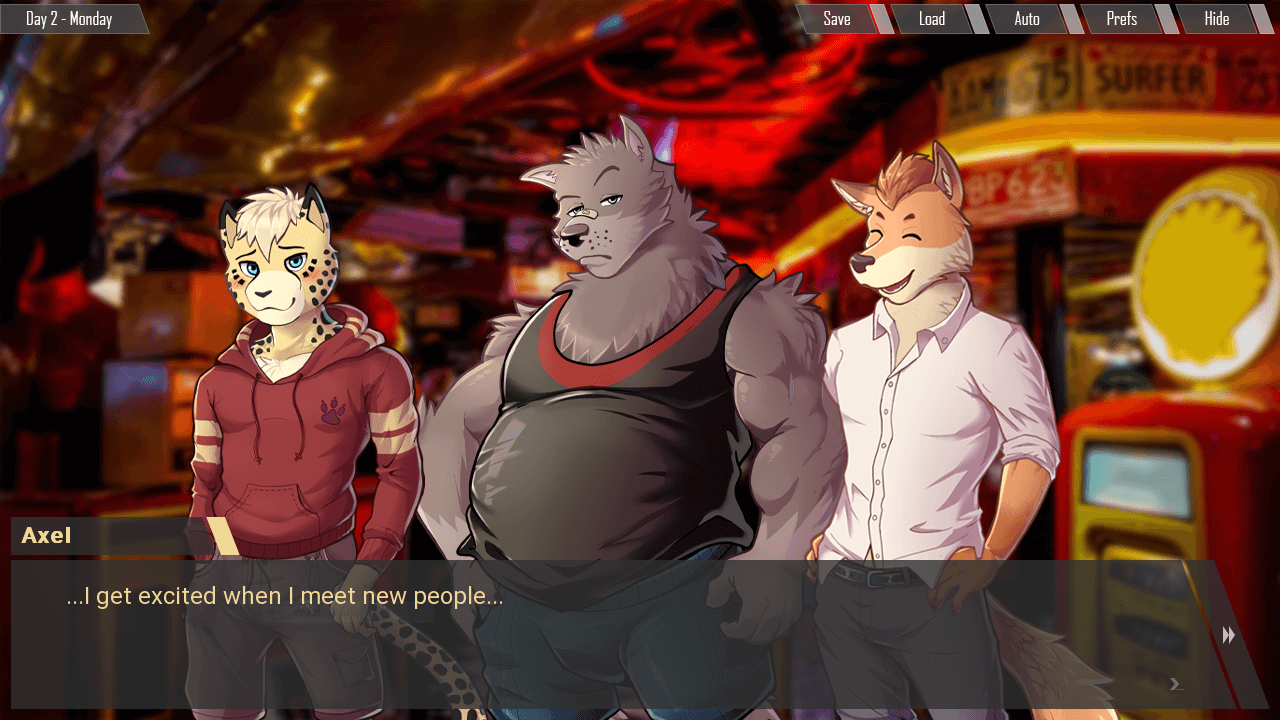 furry gay bara visual novel game
