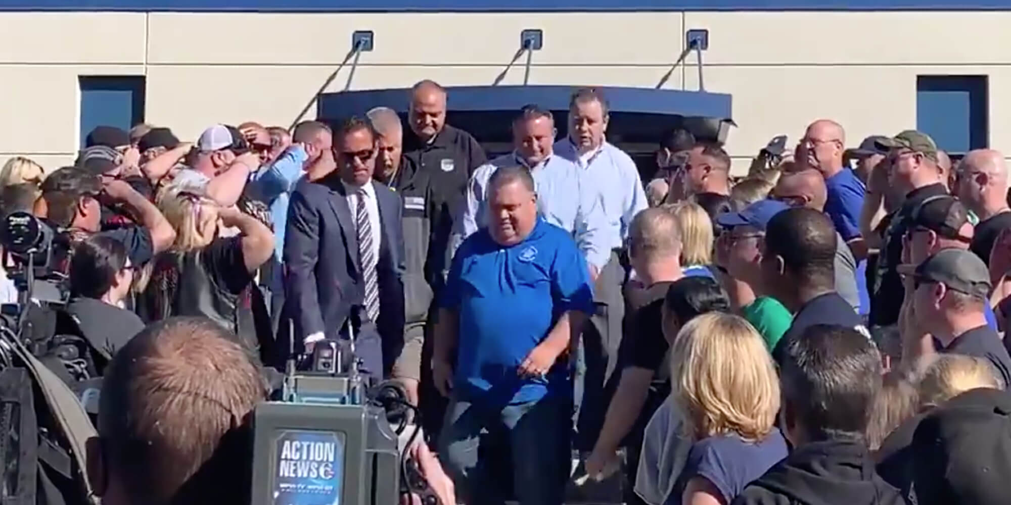 Officer Salute Cop Facing Charges for Assaulting Student Protester