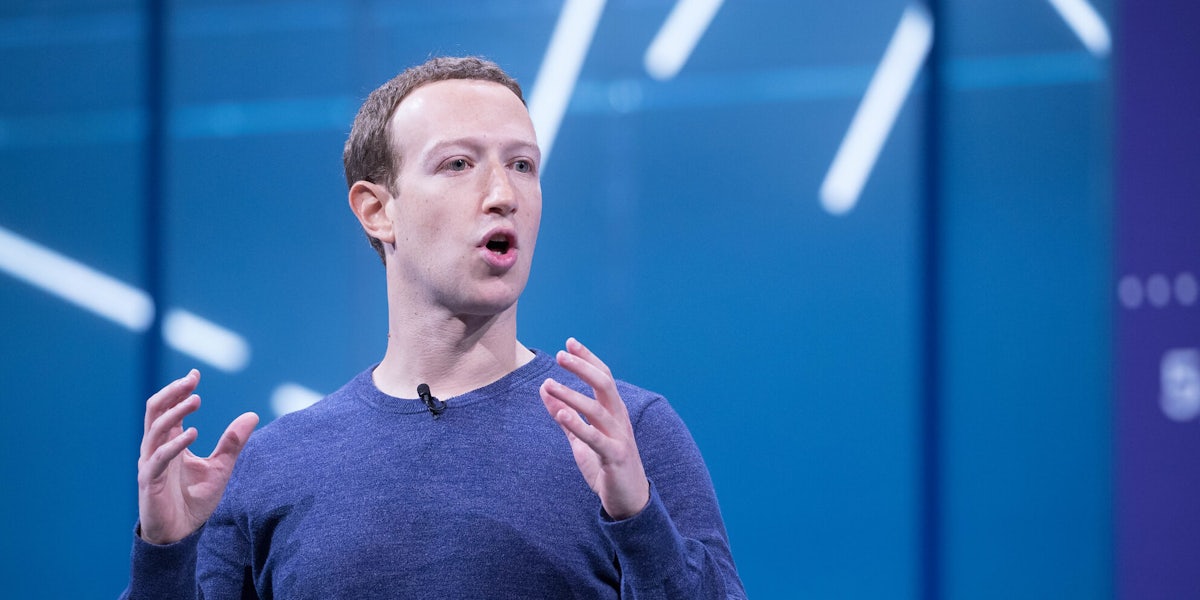Mark Zuckerberg Facebook Donald Trump Posts Employees Call