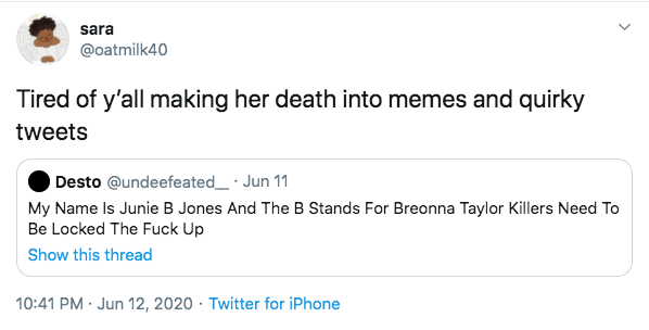 Breonna Taylor's death memes