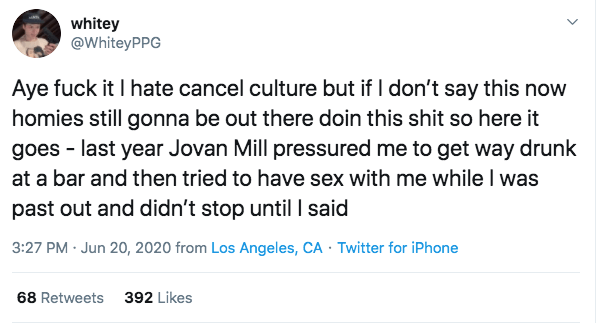 Jovan Hill sexual assault