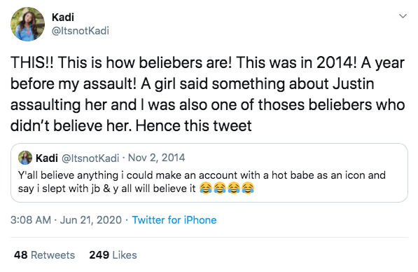 justin bieber sexual assault