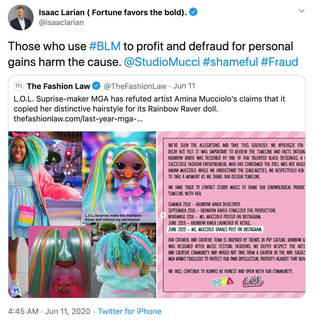 Artist Says L.O.L Surprise Doll Used Her Image Without Compensation