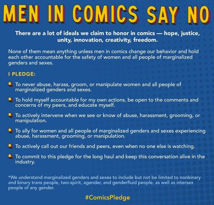 comics pledge