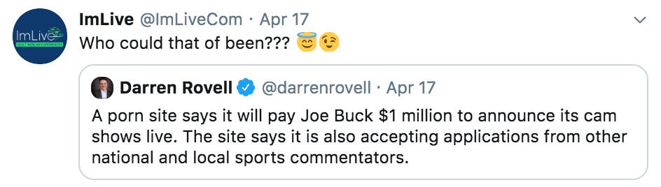 imlive joe buck tweet