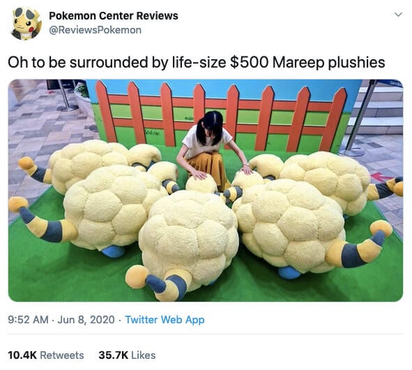 $500 4 foot tall mareep