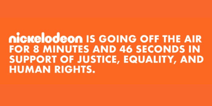 A message from Nickelodeon on human rights