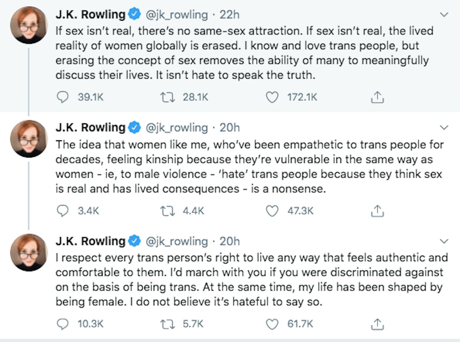 People Donate To Trans Women Fund After J K Rowling S Terf Tweets