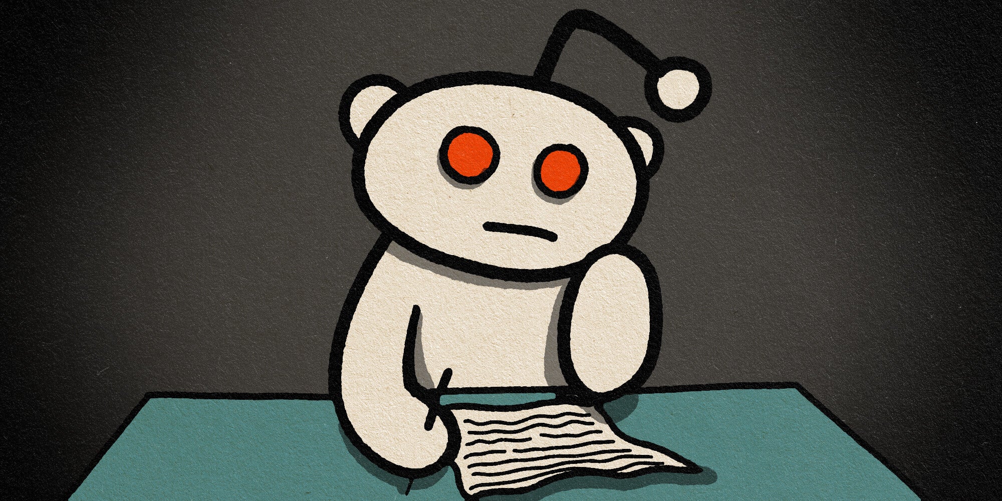 snoo writing letter