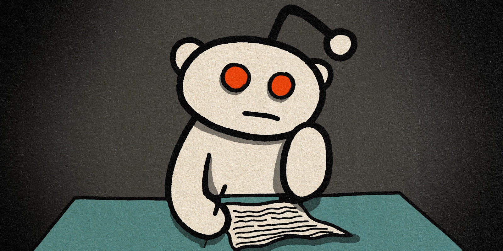 snoo writing letter