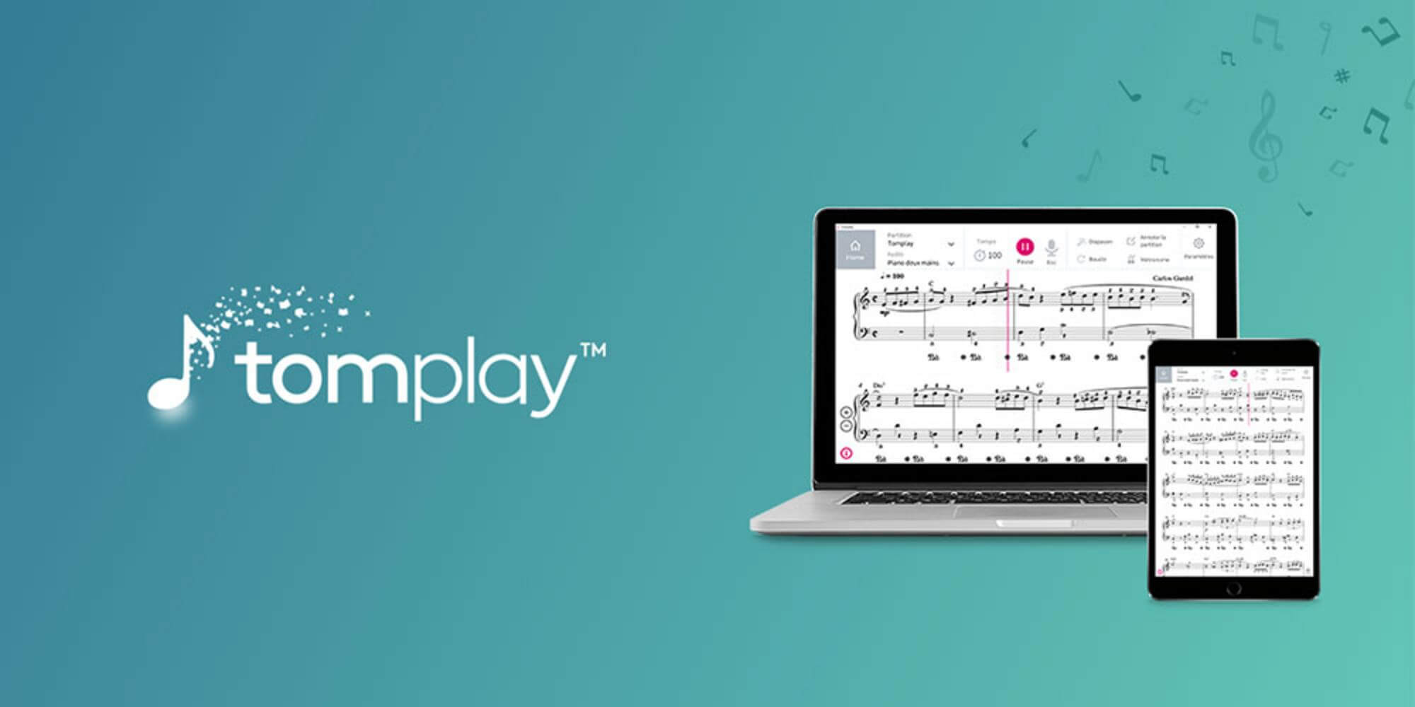 This interactive sheet music app lets you play with real musicians