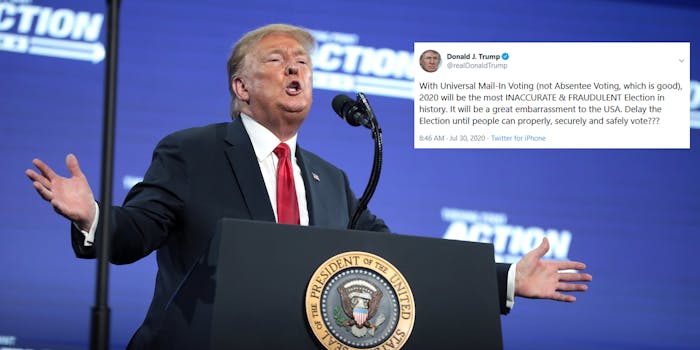 Donald Trump Suggests Delay Election