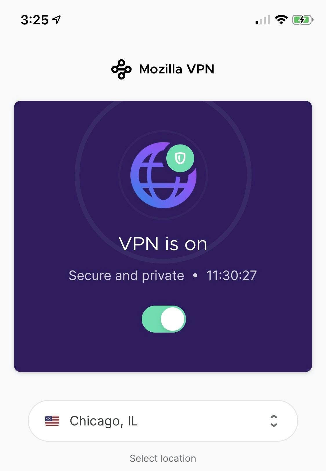 Mozilla VPN iOS