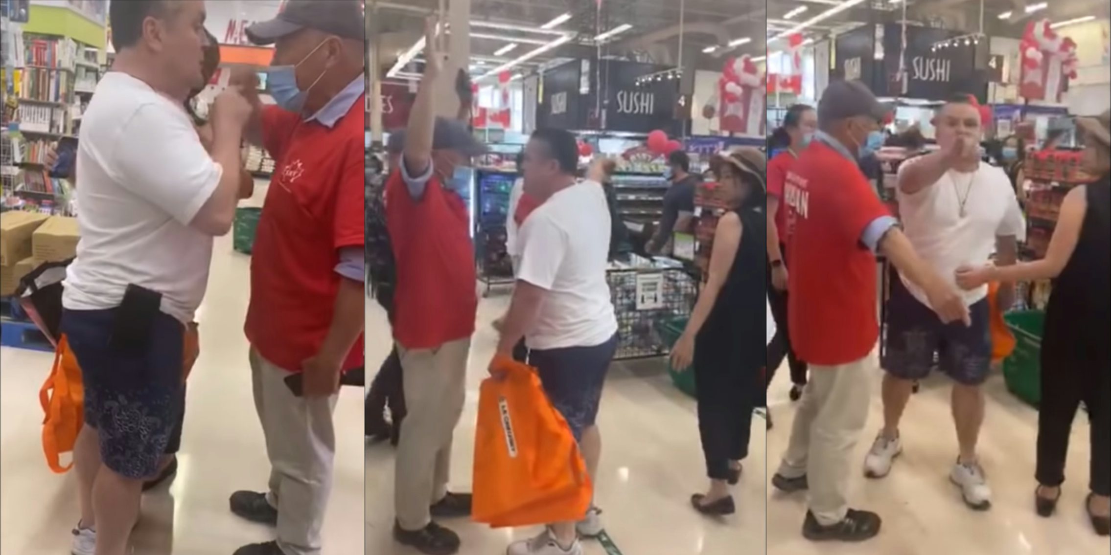 Ontario man yelling racist comments at T&T market after being asked to wear a mask