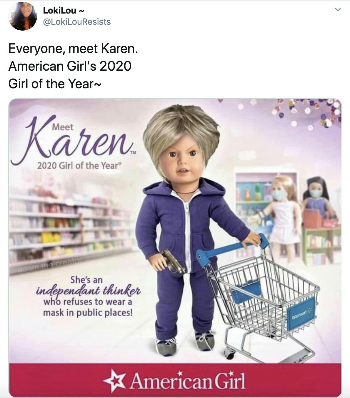 Everyone, meet Karen. American Girl's 2020  Girl of the Year~