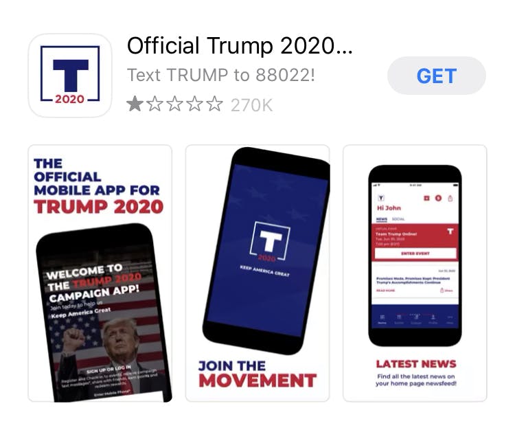 Trump App TikTok Apple