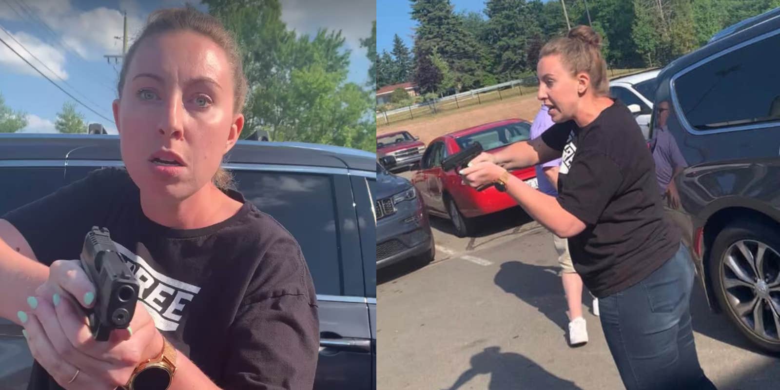 Video Shows White Woman Holding A Gun On Black Family