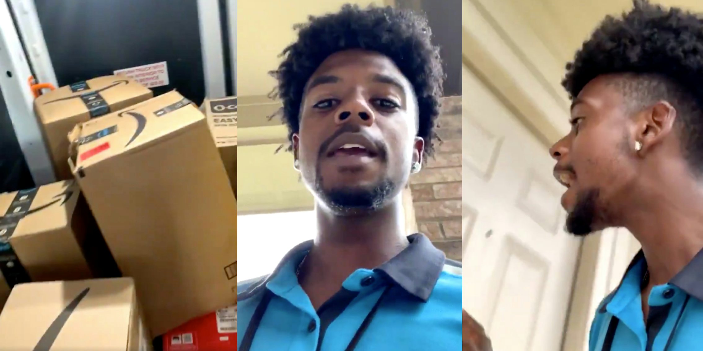 amazon deliverer fired complaining video