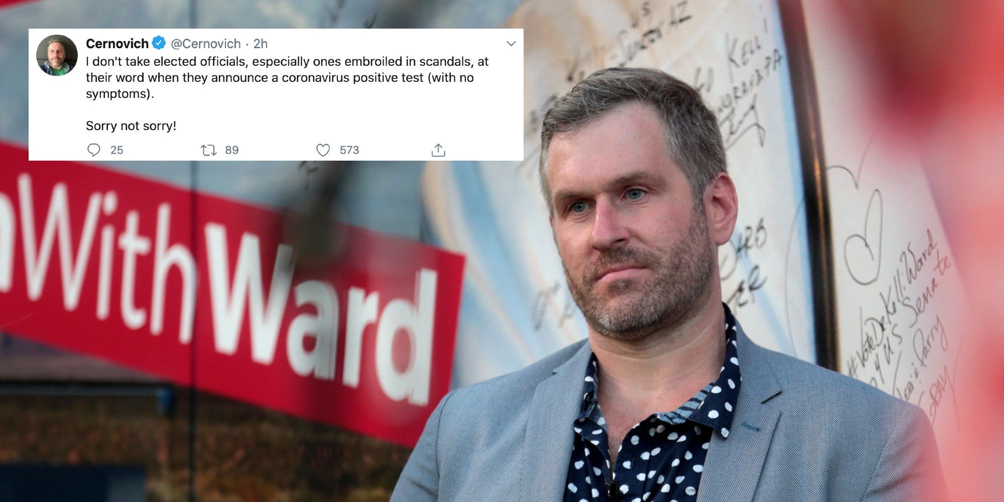 Mike Cernovich Suggests Mayor's Coronavirus Diagnosis Is A Conspiracy