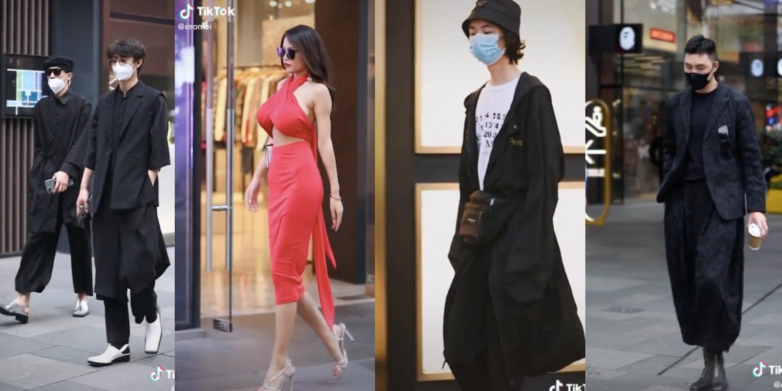 Examples of Chinese street fashion