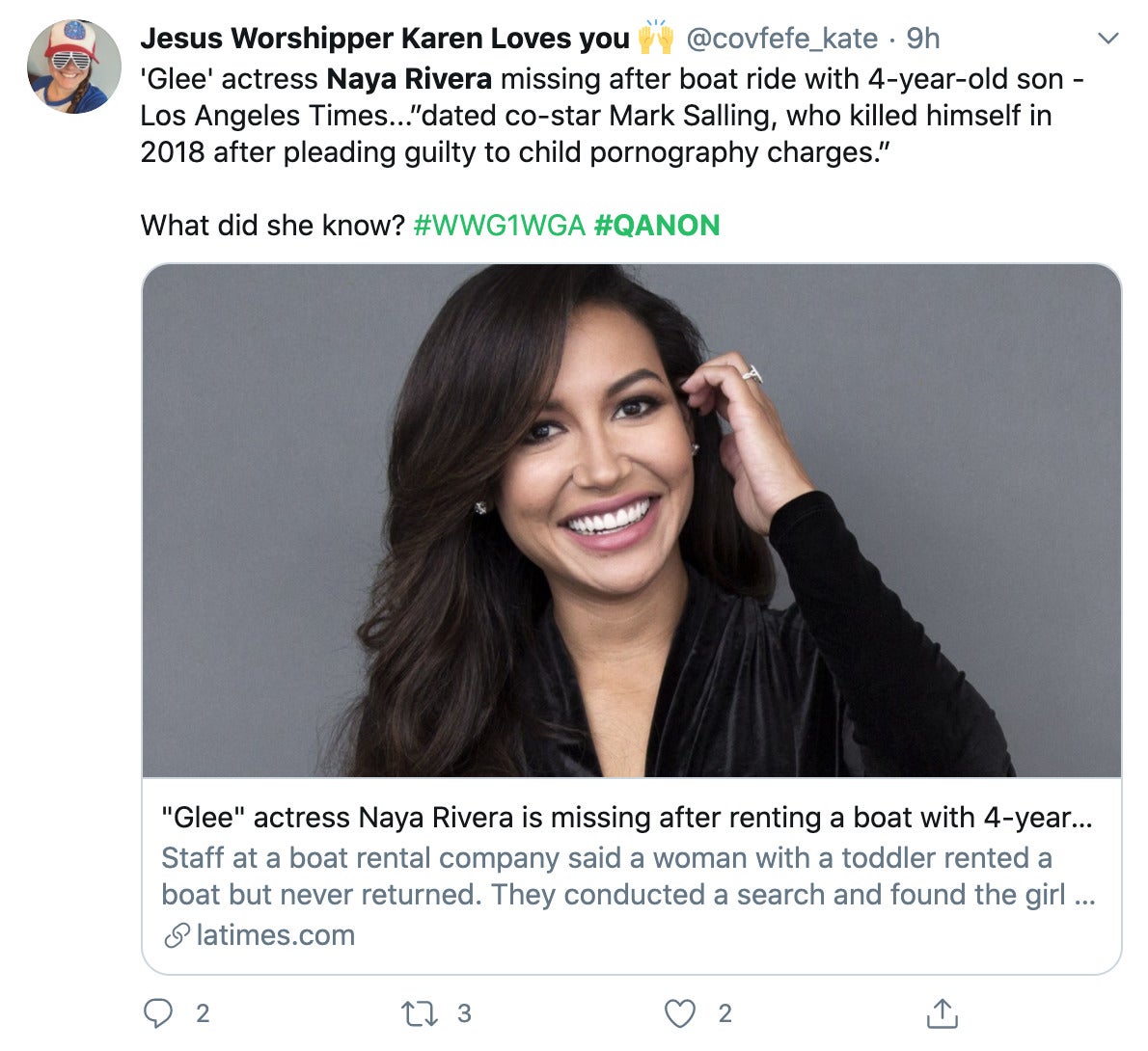 Conspiracy Theorists Think Naya Rivera Was Kidnapped