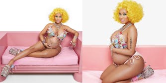 Nicki Minaj's pregnancy announcement pictures