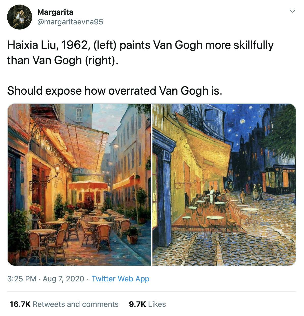 Twitter Defends Vincent Van Gogh After Twitter Criticism