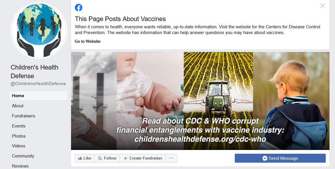 Children's Health Defense Facebook