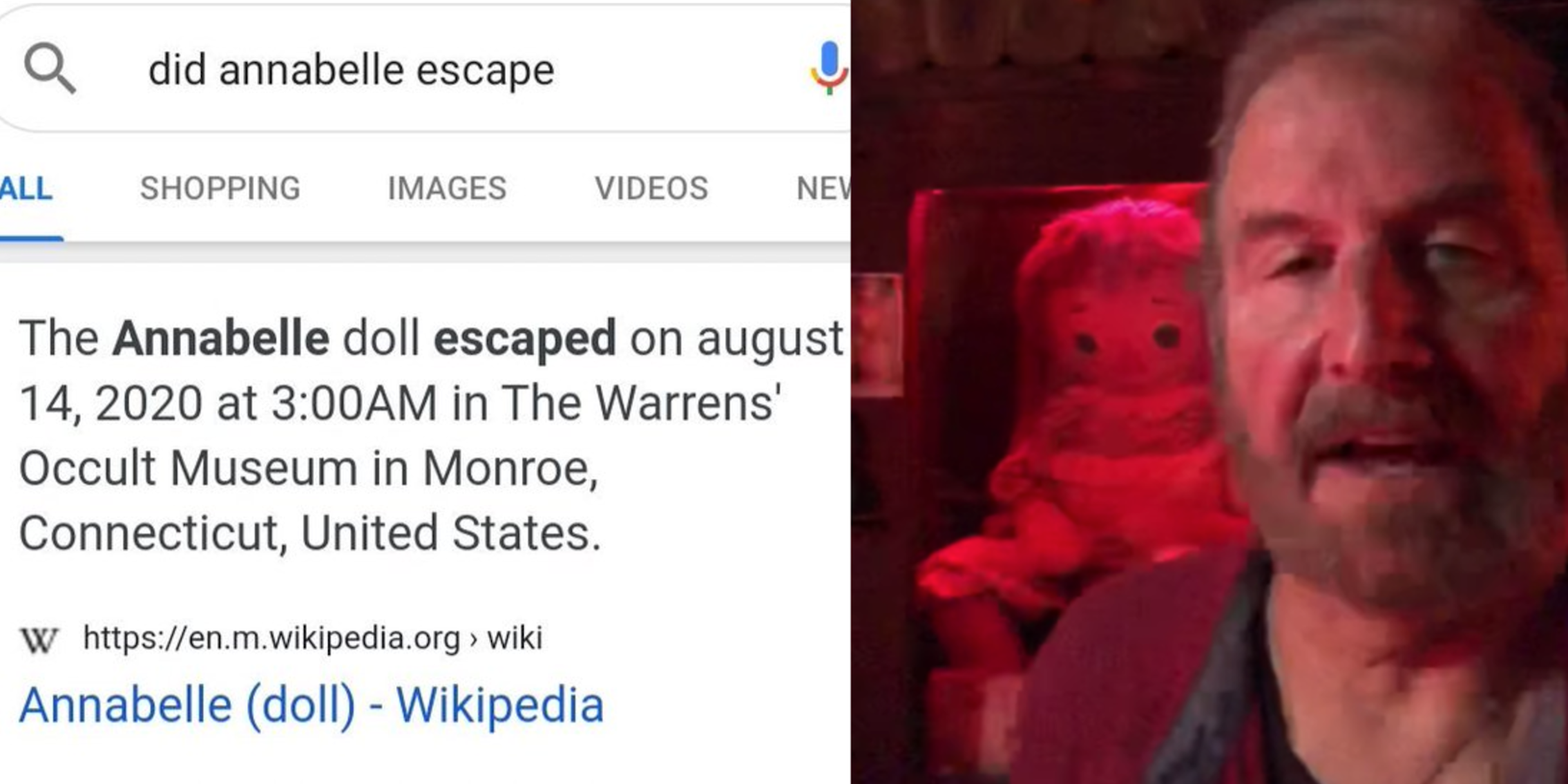 How A Wikipedia Page Fueled Viral Rumor That Annabelle Doll Escaped