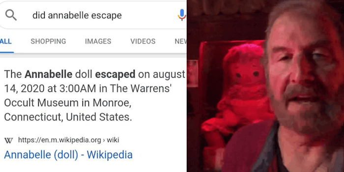 annabelle doll escape memes